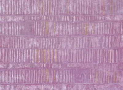 Art wall mural with abstract purple and golden lines