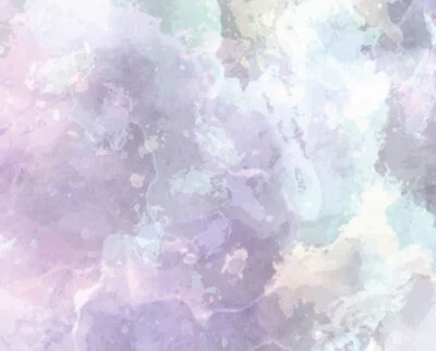 Art wall mural with abstract splashes of blue and purple paint