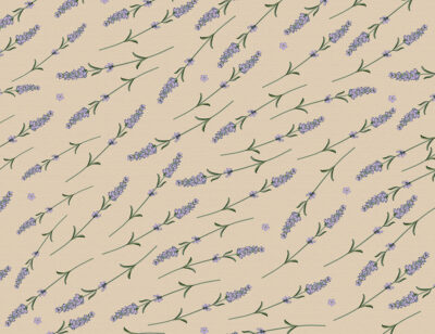 Lavender branches patterned wallpaper