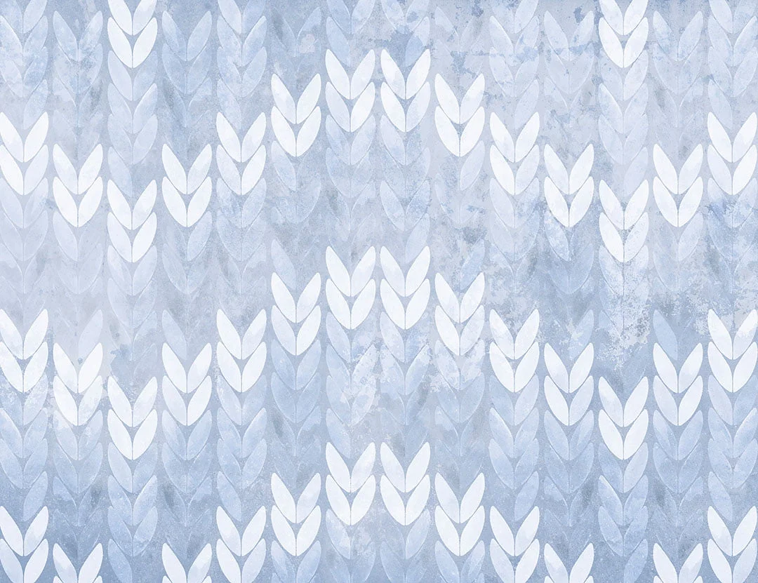 Light blue knitted texture patterned wallpaper