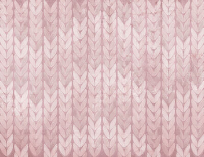 Pink knitted texture patterned wallpaper