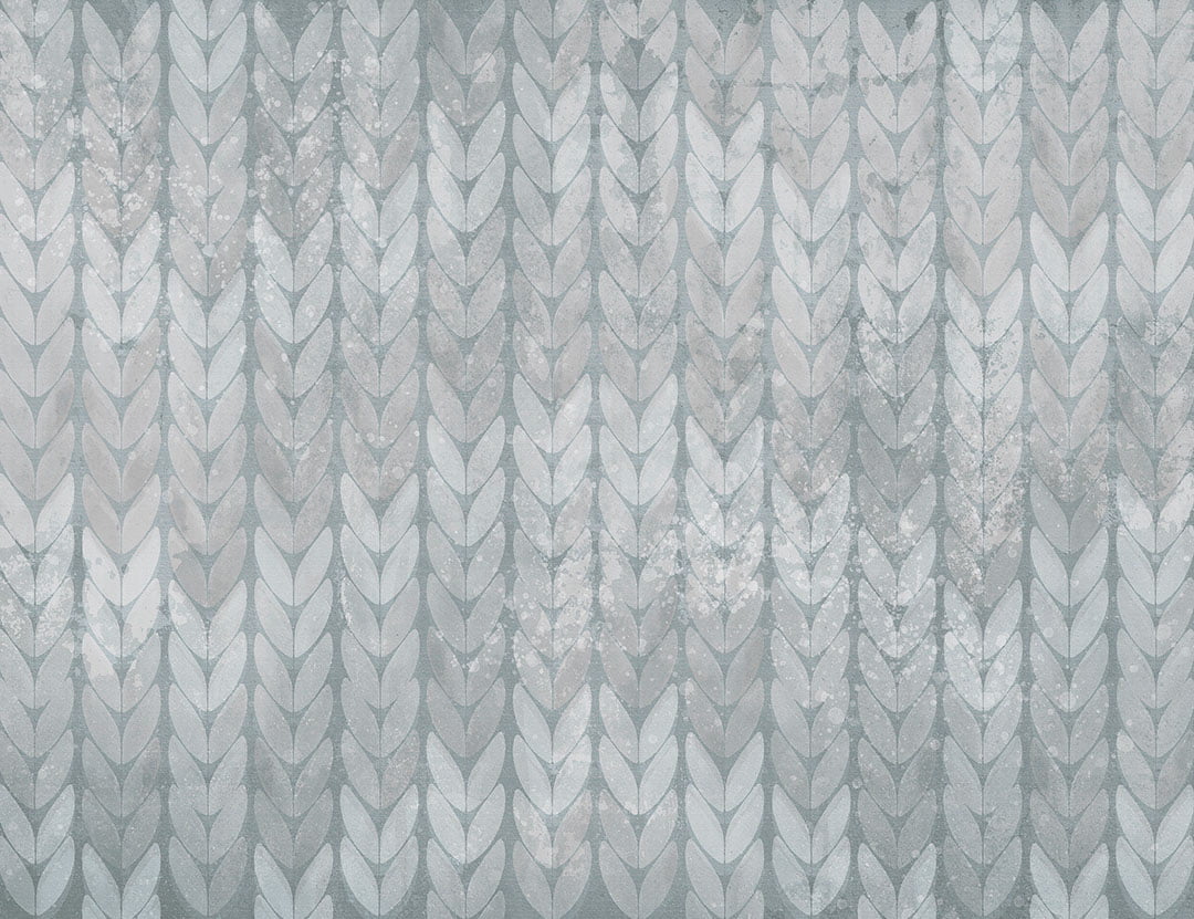 Gray-blue knitted texture patterned wallpaper