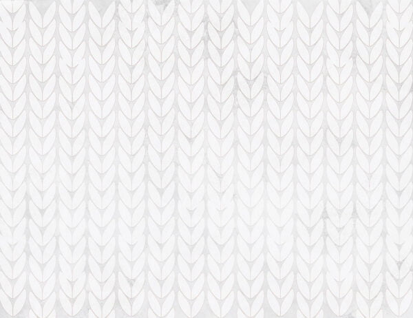 White knitted texture patterned wallpaper