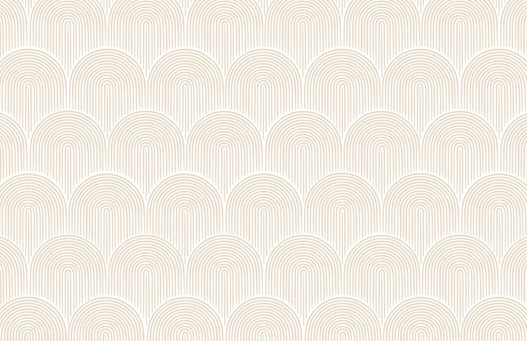 Art deco arches in pastel shades patterned wallpaper
