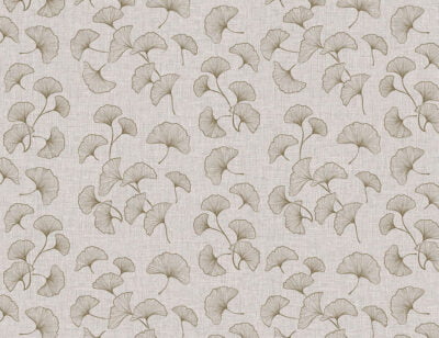 Golden ginkgo leaves on the textured background patterned wallpaper