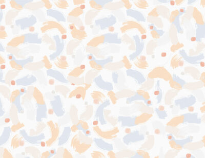 Chaotic pastel brush strokes patterned wallpaper