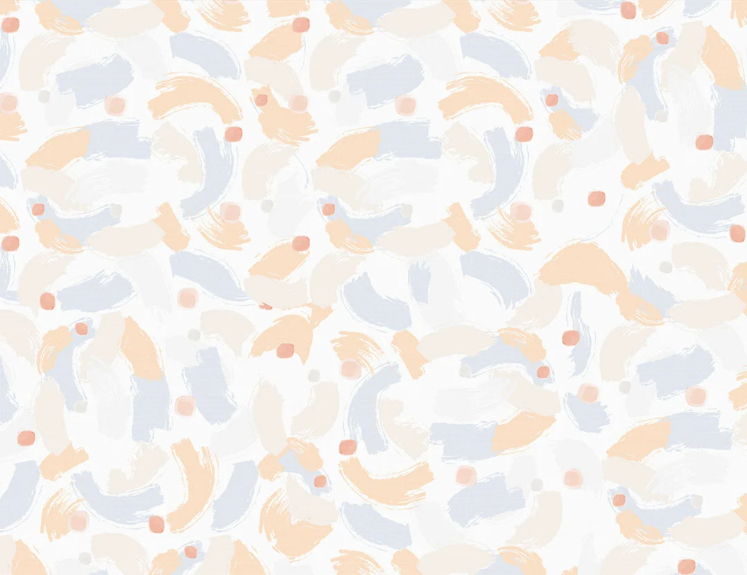 Art wallpaper with chaotic pastel brush strokes