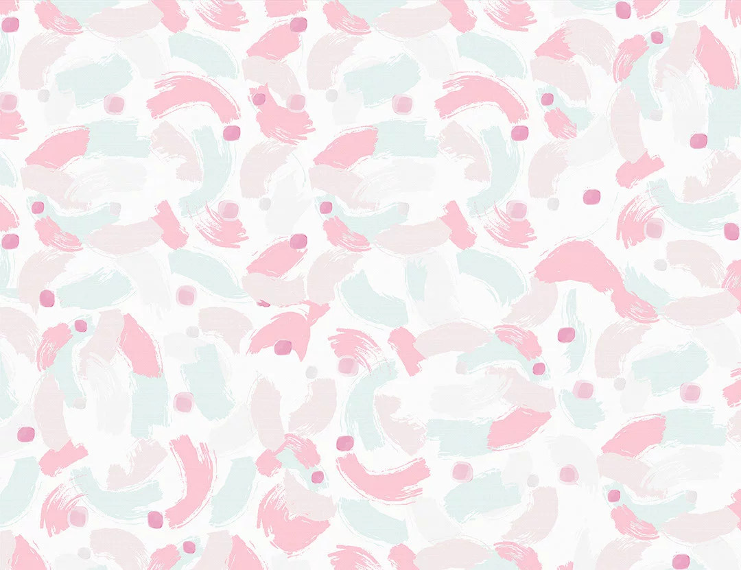 Art wallpaper with chaotic bright brush strokes