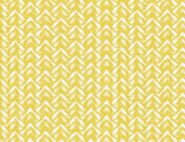 Yellow geometric patterned wallpaper