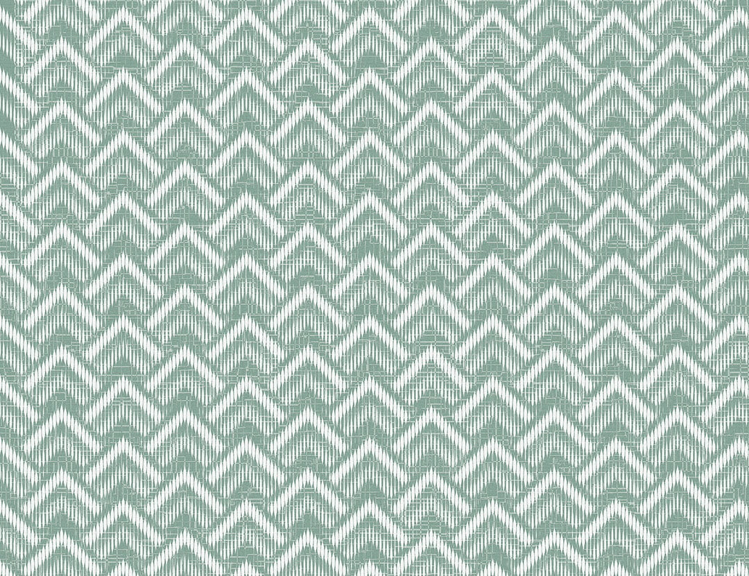Mint geometric patterned wallpaper
