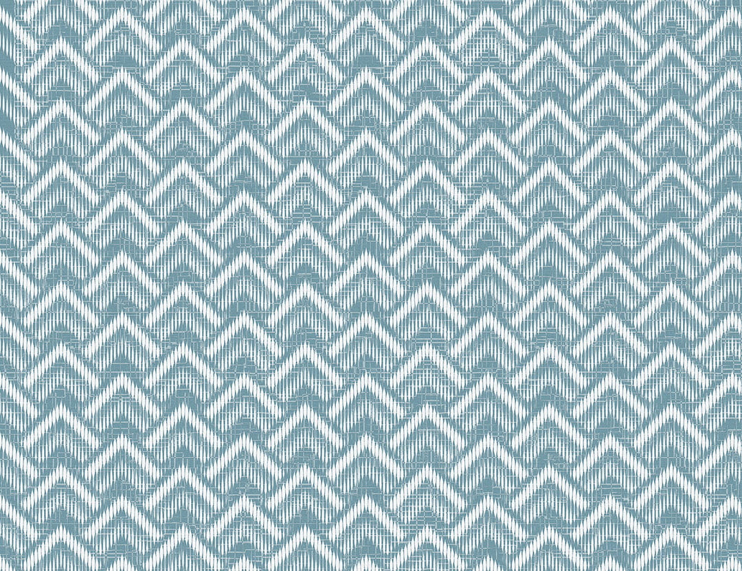 Geometric wallpaper with blue pattern