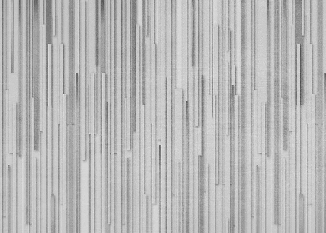 Gray geometric panels 3D wall mural