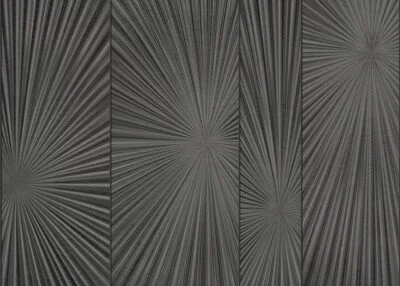 Dark 3D geometric panels wall mural