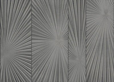 Gray geometric panels 3D wall mural