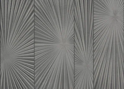 Gray geometric panels 3D wall mural