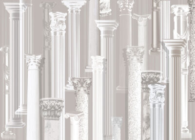 Light-colored antique columns wall mural