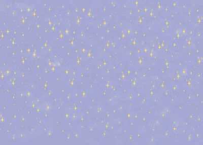 Patterned wallpaper with golden stars at blue sky