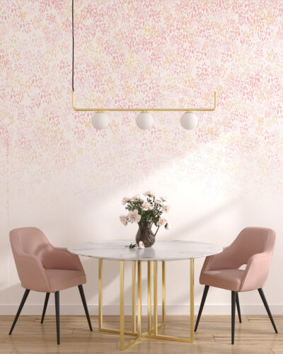 Colorful bubbles ombre wall mural for the kitchen