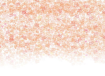 Red and pink bubbles ombre wall mural