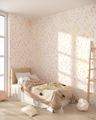 Colorful bubbles gradient wall mural for a children's room