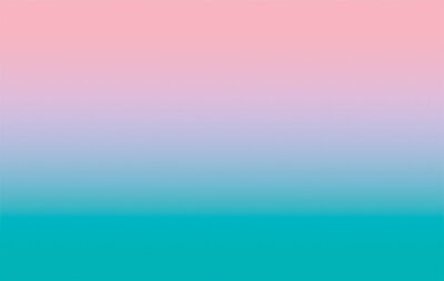 Bright turquoise and pink gradient wall mural