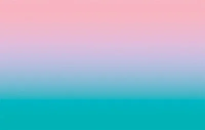 Bright turquoise and pink gradient wall mural