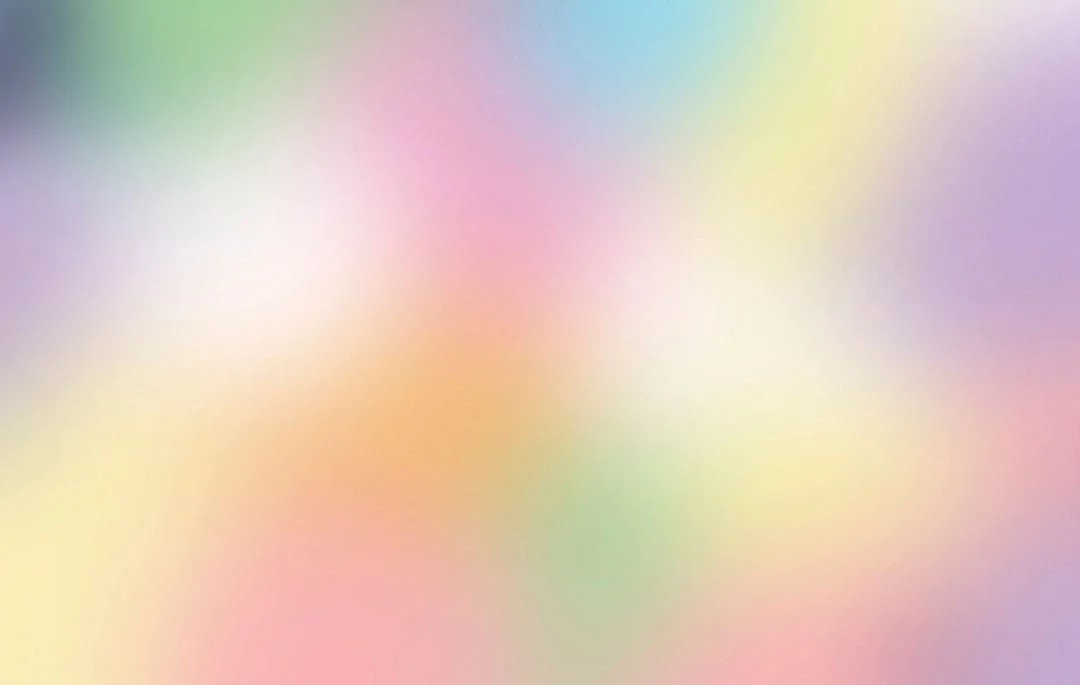 Colorful rainbow ombre wall mural