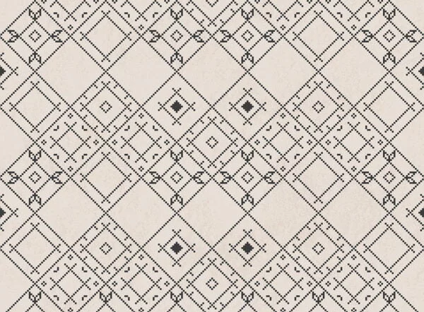 Patterned wallpaper with Ukrainian traditional ornament