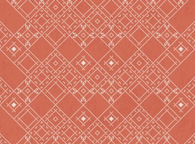 Patterned wallpaper with Ukrainian traditional ornament on the red background