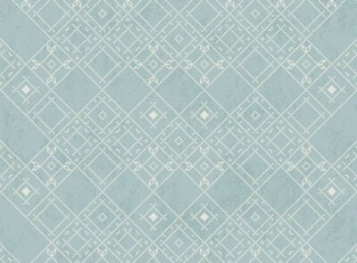 Patterned wallpaper with Ukrainian traditional ornament on the blue background