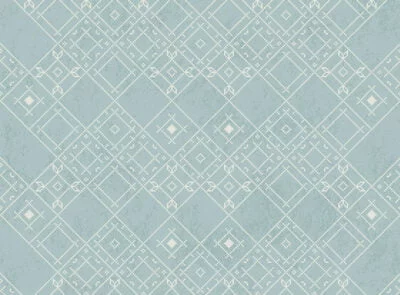 Patterned wallpaper with Ukrainian traditional ornament on the blue background