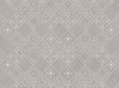 Patterned wallpaper with Ukrainian traditional ornament on the gray background