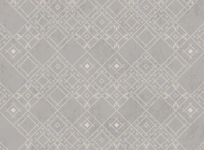Patterned wallpaper with Ukrainian traditional ornament on the gray background