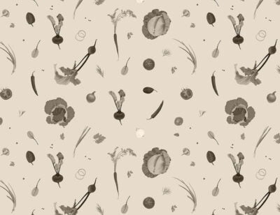 Ingredients of the Ukrainian borsch black and white wall mural