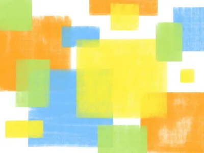 Colorful bright geometric shapes wall mural