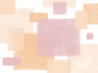 Pink and orange geometric shapes wall mural