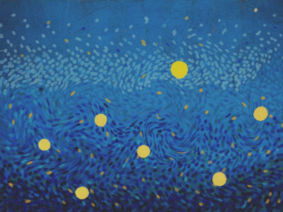 The Starry Night by Vincent van Gogh inspired wall mural