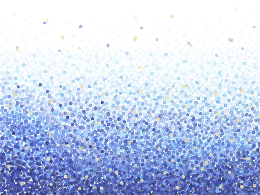 Gradient blue confetti wall mural