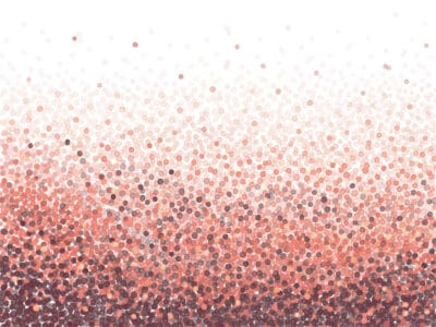 Gradient red confetti wall mural