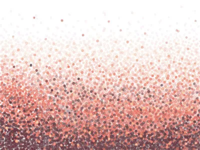 Gradient red confetti wall mural