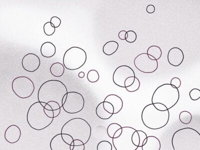Abstract little bubbles wall mural