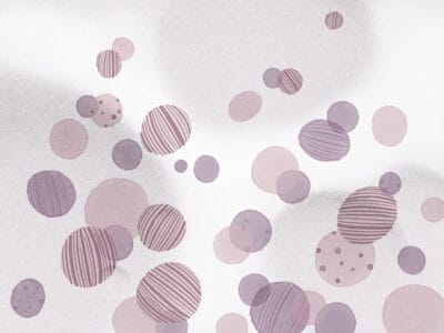 Pastel abstract little bubbles wall mural
