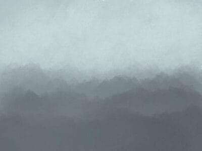 Mint watercolor gradient wall mural