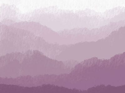 Purple gradient mountains wall mural