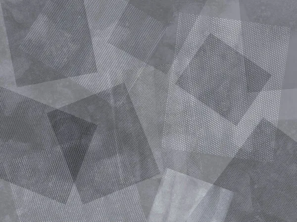 Gray abstract geometric wall mural