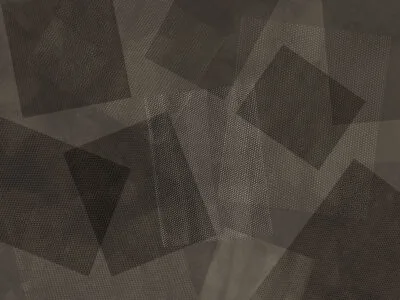 Brown abstract geometric wall mural