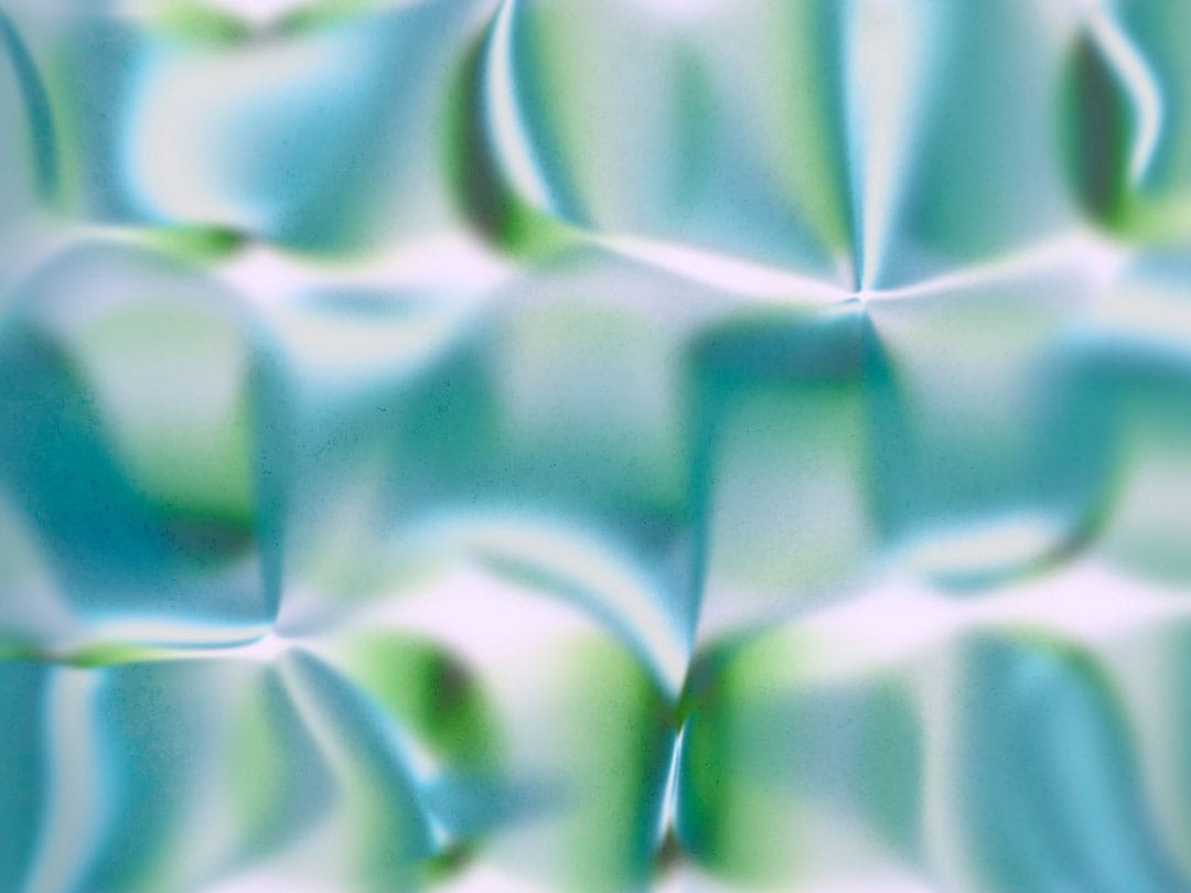 Turquoise gradient abstract wall mural with metallic shimmer