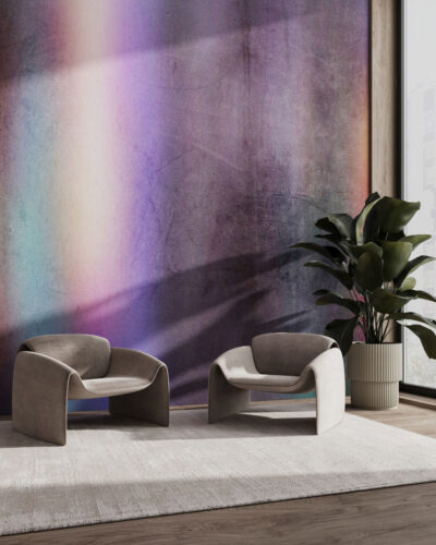 Textured gradient abstract wall mural for the living room